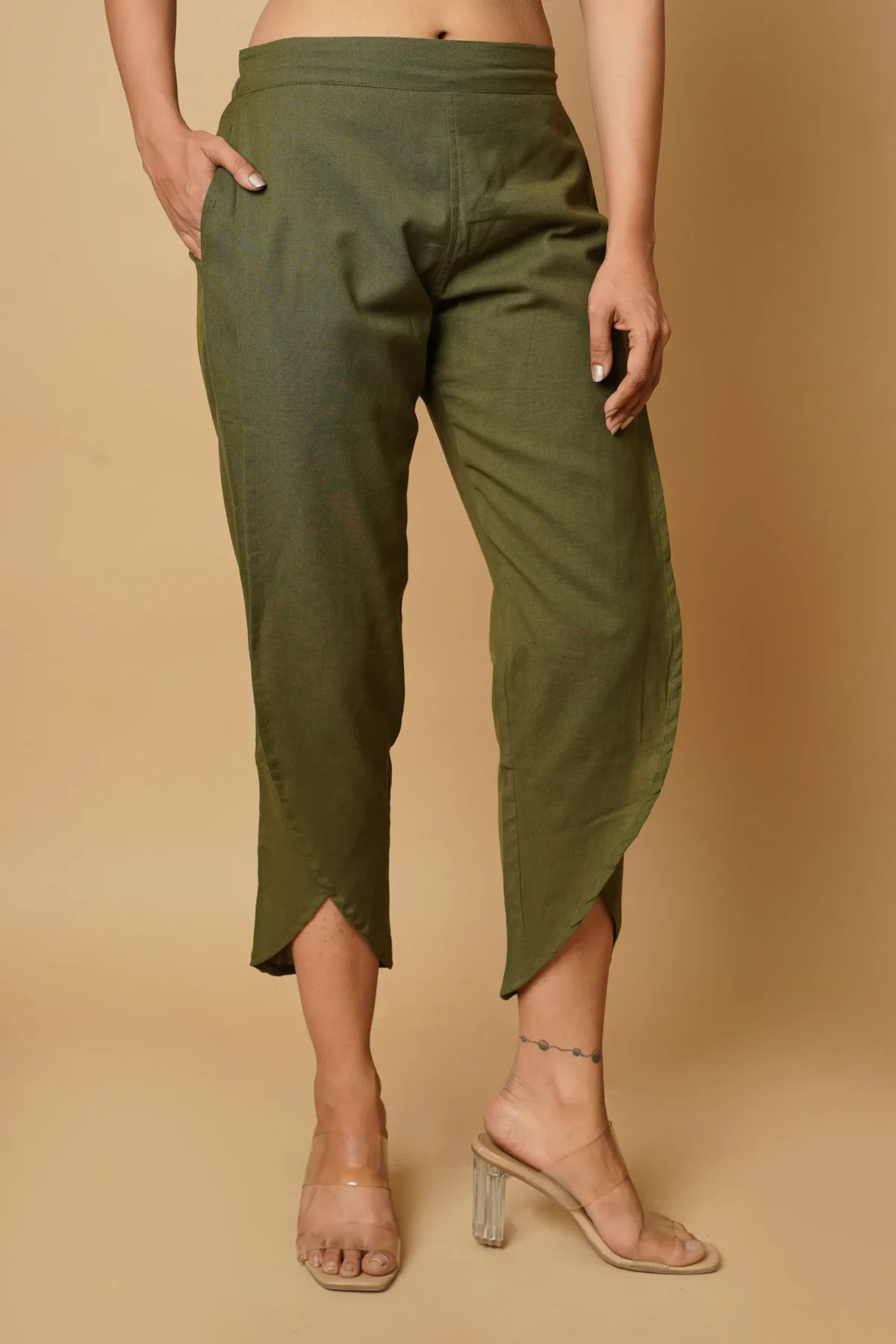 Olive Green Women’s Tulip Trouser