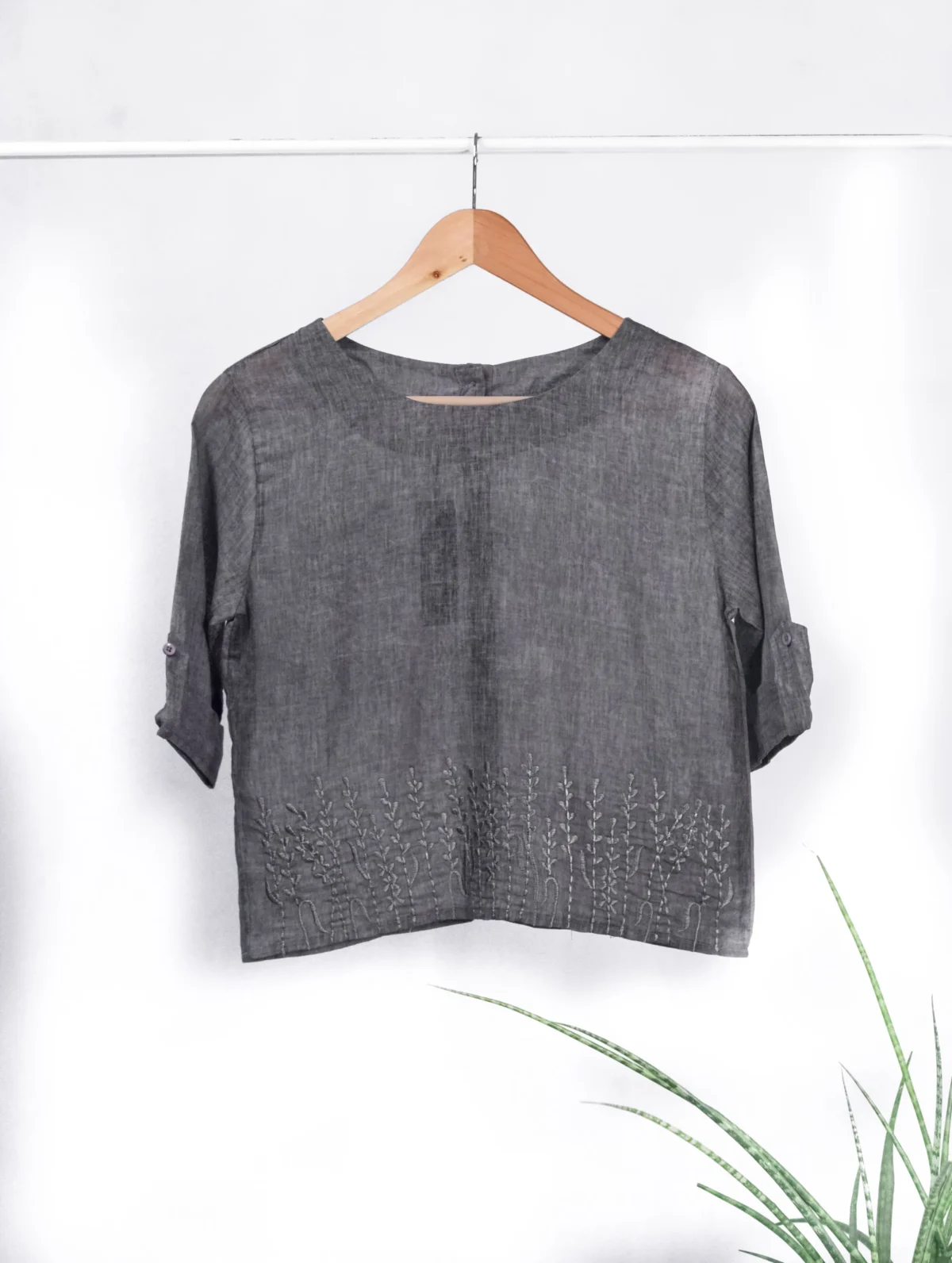Charcoal Gray Crop Top!