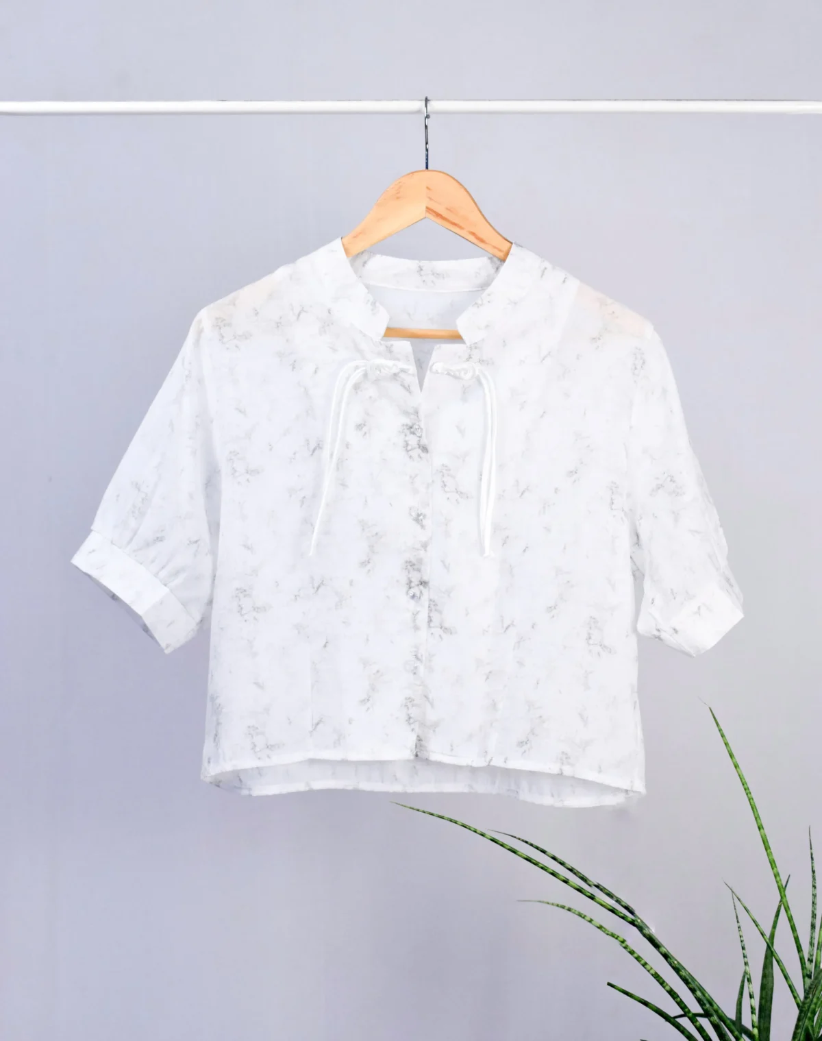 White Casual Half Sleeve Regural fit Crop Top
