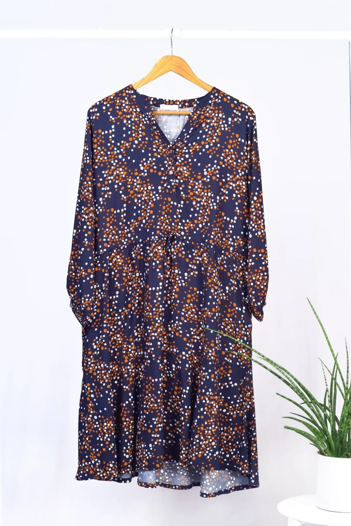 Floral Print A-line Dress