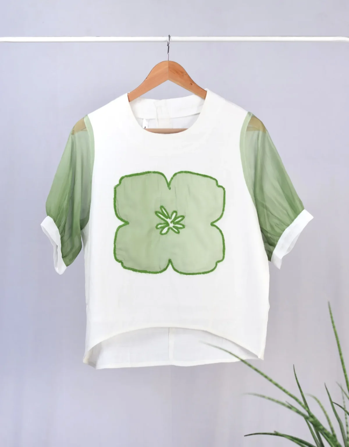 Fancy Designer Women Top (Green)