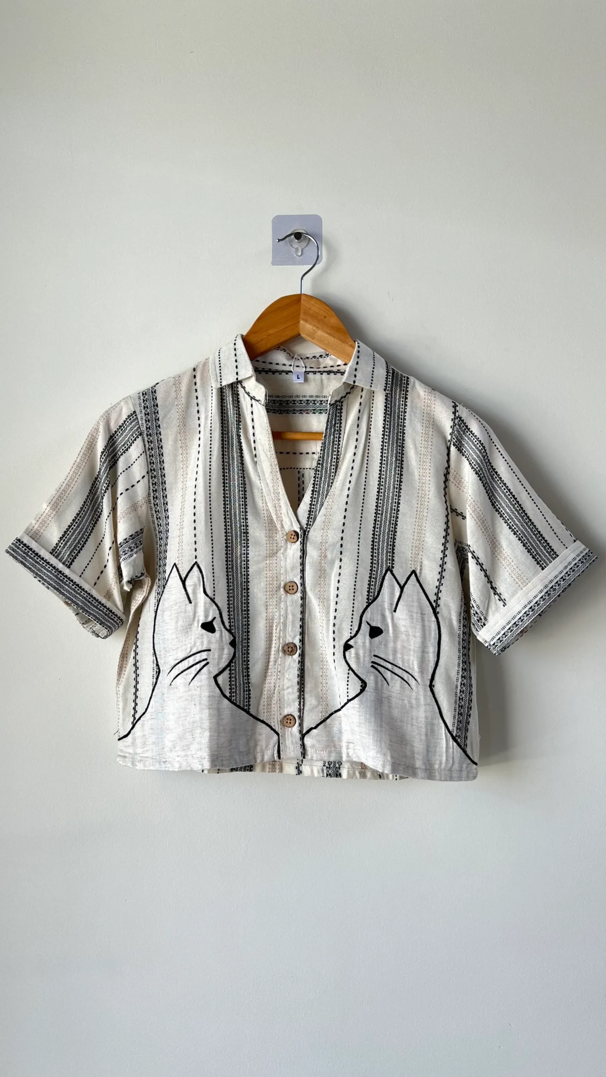 Nautical Embroidered Shirt! (Black)